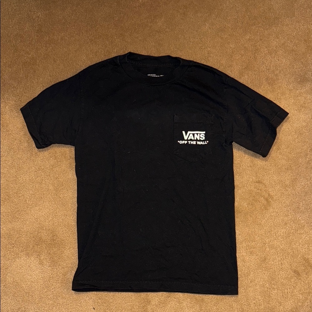 Vans Black Short Sleeve Pocket Tee
